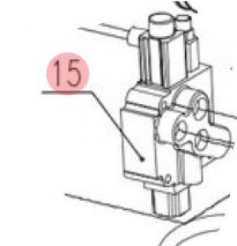 Zipper Maschinen Ersatzteil passend zu ZI-SWHS2230 Hydraulikventil #15