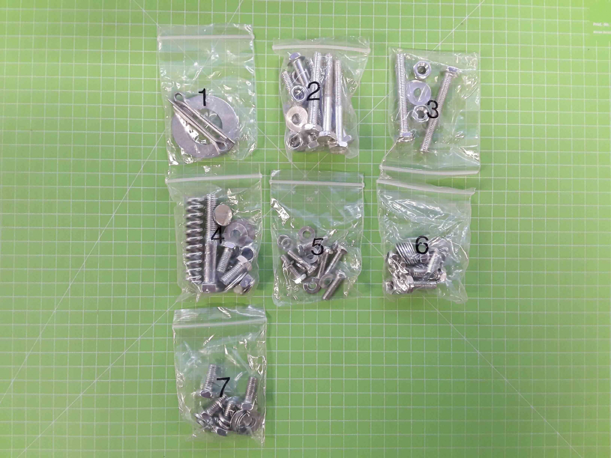 Zipper Maschinen Ersatzteil passend zu ZI-BTM120 Hardware Set; BTM120