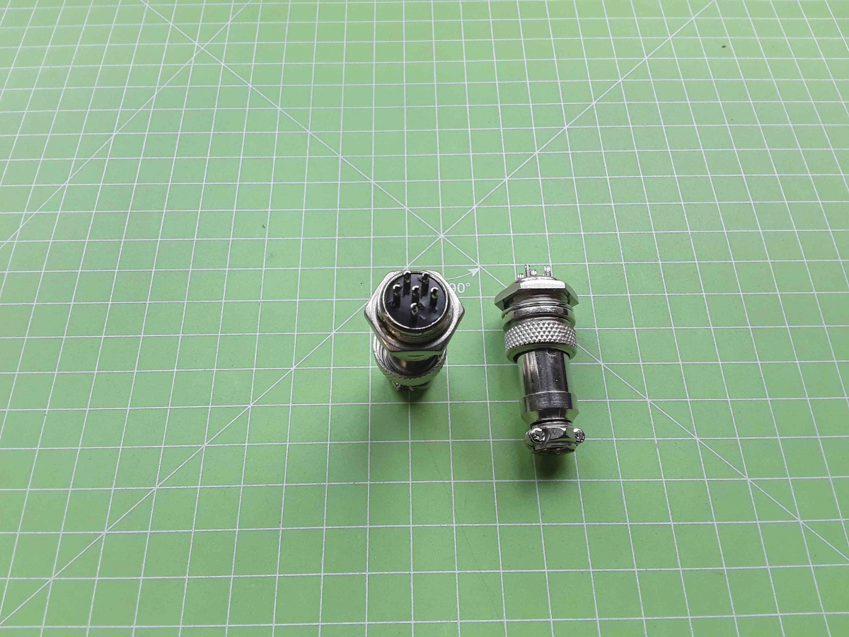 Zipper Maschinen Ersatzteil passend zu ZI-EWB500 #23 Sechs-poliger Stecker